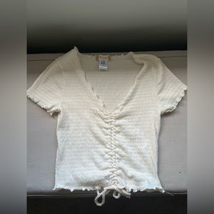 Altar’d State Scrunched Short Sleeve Top, XS